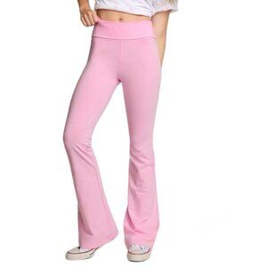 Pink x Love Shack Fancy Bedazzled Flared Leggings